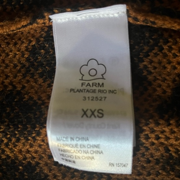 Farm Rio Women’s Cheetah Print Cardigan size XXS - Picture 4 of 4